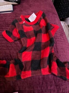 Red and Black Buffalo Plaid Cozy Pet Pajamas